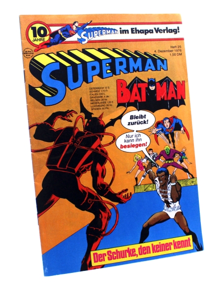 DC Comics Superman Batman Comic Nr. 25 (1976): Der Schurke, den keiner kennt von Ehapa